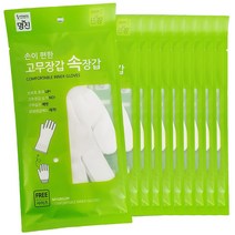 명진 손이 편한 고무장갑 속장갑 x(10개) 이너 안장갑, 1
