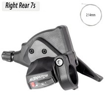 자전거 변속기 시프트 부품 오른쪽 왼쪽 레버 7891011 속도 mtb 산 3x8 속도, 오른쪽 뒤 7s