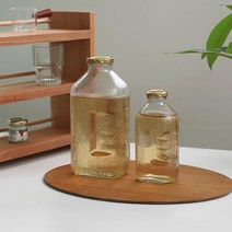 레트로 오렌지 쥬스병 2size 뚜껑포함 보리차병 물병, 500ml, 옵션선택