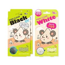 해서린 포어 클리어 코팩 16매 2color, 블랙 코팩