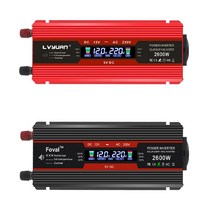 유사계단파 인버터 12V 차량용 캠핑용 2600W, 2600W(LY-1526F2레드), 24V