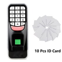 지문 비밀 번호 키 잠금 액세스 제어 기계 생체 인식 전자 125KHZ rfid 시스템, 01 AC And 10 Cards