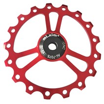 Mi.Xim MTB 도로 자전거 Cera mi c 풀리 17T Alu mi num 합금 후방 변속기 베어링 자키 휠 자전거 가이드, 01 빨간