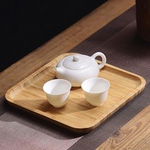 대나무 사각 우드 트레이 25cm 식당용쟁반 예쁜쟁반 접시