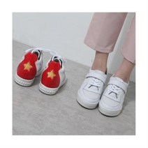 티투알 T2R 8cm키높이 수제화 여성스니커즈 셀럽 W165 화이트 레드