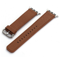 NUBASE 애플워치 8 호환 레트로 앱송 가죽 스트랩 싱글투어 + 필름 1P (41/45/49mm), 45mm, 브라운