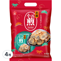 한입전병 센베이 흑임자맛 8p, 4개, 200g