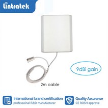 Lintratek 9dBi GSM 2G 3G 4G 내부 패널 안테나 실내 안테나 GSM UMTS LTE 모바일 신호 부스터 리피터 증폭기 s6|Signal Boosters|, 1개, 단일, 단일