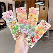 머리고무줄 여아 헤어밴드 부드러운 머리끈 어린이 머리방울 대량 머리끈