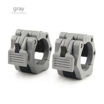 파워렉 덤벨거치대 1쌍 바벨 잠금 5 칼라 클립 덤벨 버클 클램프 무게 리프팅 바 체육관 액세서리 50, 01 gray