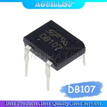 20개 DB107 db107 dip4 dip 1A 1000V 단상 다이오드 정류기 브리지