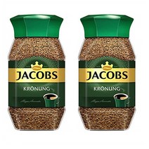야콥스 커피 크로늉 100g 2병 인스턴트 Jacobs Kronung Instant Coffee 100 Gram 3.52 Ounce (Pack of 2)