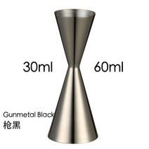 칵테일 쉐이커 세트 조주기능사 바텐더 일본식 지거 더블 바 측정 도구 3060ml 3045ml, Black 30 60ml