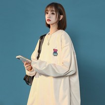 컬러 테디베어 스웨이드 맨투맨 MT1012