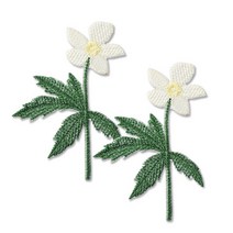패션포인트 자수 와펜, 채송화, 2개