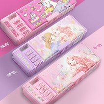 다기능 필통 핑크 변신필통 여자 학생 인싸, F854핑크빅딜[없음