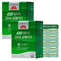 고려은단 퓨어 알티지 DHA 오메가3 751mg 60캡슐 2개, 상세페이지 참조, 상세페이지 참조
