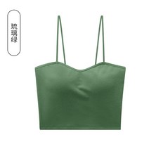 끈나시1672#면 끈 나시 컵 브라 패드 없이 이너 크롭업가슴과 가슴을 감싸다 뉴타임즈 Z