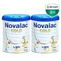 노발락 프리미엄 분유 골드 2단계, 800g, 2개