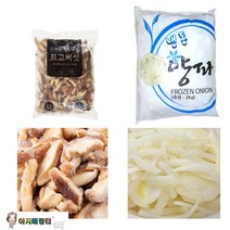 냉동야채 표고버섯 양파 슬라이스 세트, 1세트, 3KG