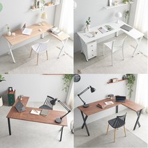 하이앤드리 티밍 1600 코너형 E0 공부방 서재 L자형 학생 기역자 ㄱ자 책상 단품, 멀바우블랙(우측)