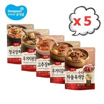 동원 양반 국/탕/찌개x5개 청국장/고추장/된장/감자/육개장 - 청국장 460gx5개, 청국장 460g×5개, 5개