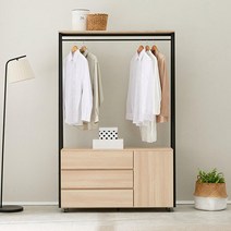 매장 드레스룸 옷방 시스템행거장 3단 서랍 기숙사 호텔 선반 붙박이장 아파트, 애쉬