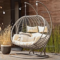 흔들그네의자 정자 야외 스윙 그물 빨간색 바구니 흔들 의자 커플 더블 정원 발코니 가구, [11] 덩굴 그네