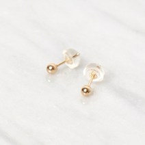 전체 14K 골드 볼귀걸이 (1쌍)