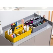 칸막이 수납 박스 미술학원 소품수납함 회사 직장인 테이블 책상, 아이보리