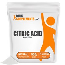 BulkSupplements Citric Acid 파우더 - for 배쓰 밤 Bulk, Powder_500 Grams (1.1 lbs)