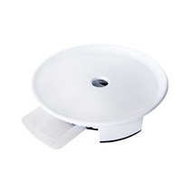 [세진홈] 서랍식 원형 화분받침대, 화이트