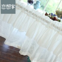 작은 창 커튼 포인트 이중 문 가리개 가림막 주방 현관 인테리어