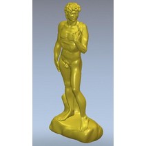 루터기 Cnc 또는 3d 프린터용 3D 모델 릴리프 STL 파일 형식 David 동상, 한개옵션0