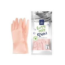 홈에디션명진 단미니 고무장갑 베이비 핑크 소 10켤레, 중(M), 1개