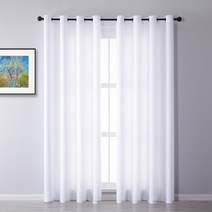 샤르르 쉬폰커튼 북유럽 감성 화이트 쉬어 커튼 슬라이딩 도어 langsir 침실 9