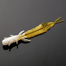 오무기어 웜기어 부드러운 송어 미끼 실리콘 75mm 1.32g 움직이는 스윔베이트 인공 웜 미끼 루어 수플레 5 개, B