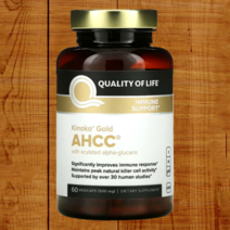 AHCC 키노코 플래티넘 표고버섯균사체 500mg 퀄리티오브라이프, 1개, 기본