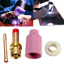 TIG 가스 렌즈 키트 사이즈 3/32 인치 45V26 10N24 54N15 용접 토치 PTA DB SR WP17 18 26 시리즈 A0KF 4, 한개옵션0