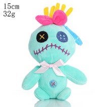 디즈니 만화 블루 핑크 스티치 봉제 인형 애니메이션 완구 릴로와 스티치 20CM Stich 봉제 인형 크리스마스 선물, 15cm, 15cm