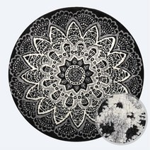 바버샵인테리어 고급패턴 원형카페트 유니크러그 업소용발매트 베란다 원룸 리빙룸