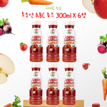 마시는 수액 클렌즈 주스 abc 쥬스 주스 착즙 NFC 빼빼주스, 클렌즈 ABC주스 디톡스 6병
