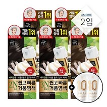 아모레퍼시픽 미쟝센 쉽고빠른거품염색 1+1 (옵션) (+사은품증정), 01 2N 흑색 2개