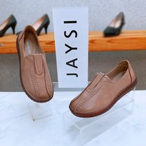 제이시 소가죽 여성 엄마선물 부드러운 여자 단화 3cm 베이지 K029