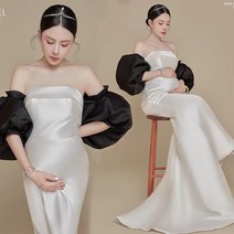 만삭드레스 맘돌 피로연 셀프 촬영 2부 드레스