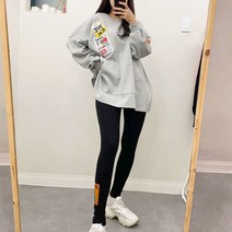 캐주얼룩 프린팅 패치 포인트 루즈핏 쭈리 맨투맨 티셔츠 3color