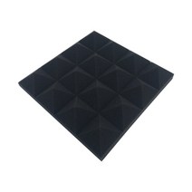 방음 판넬 보드 흡음제 12/24Pcs 25x25x5cm 스튜디오 음향 폼 피라미드 사운드 흡수 트리트먼트 패널 타일 보호 스폰지, 03 Black_02 24pcs