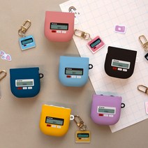 주문제작 레트로 삐삐 갤럭시 버즈2프로케이스 버즈2 버즈라이브 버즈케이스 키링증정, 버즈_라이브_케이스_레트로_삐삐_퍼플, 하단케이스_블랙