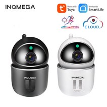 가정용 적외선 홈카메라 반려동물 펫캠 inqmega 1080p 클라우드 ip 카메라 홈, 화이트 구글 알렉사, 협력사, au 플러그