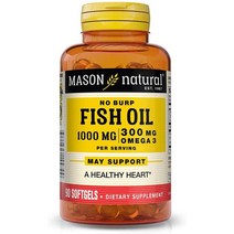 USA직구 Mason Natural No burp Fish Oil 주황병 프리미엄 퀄리티 하루적정량 헬시 90소프트젤 1팩, 수량, 상세참조